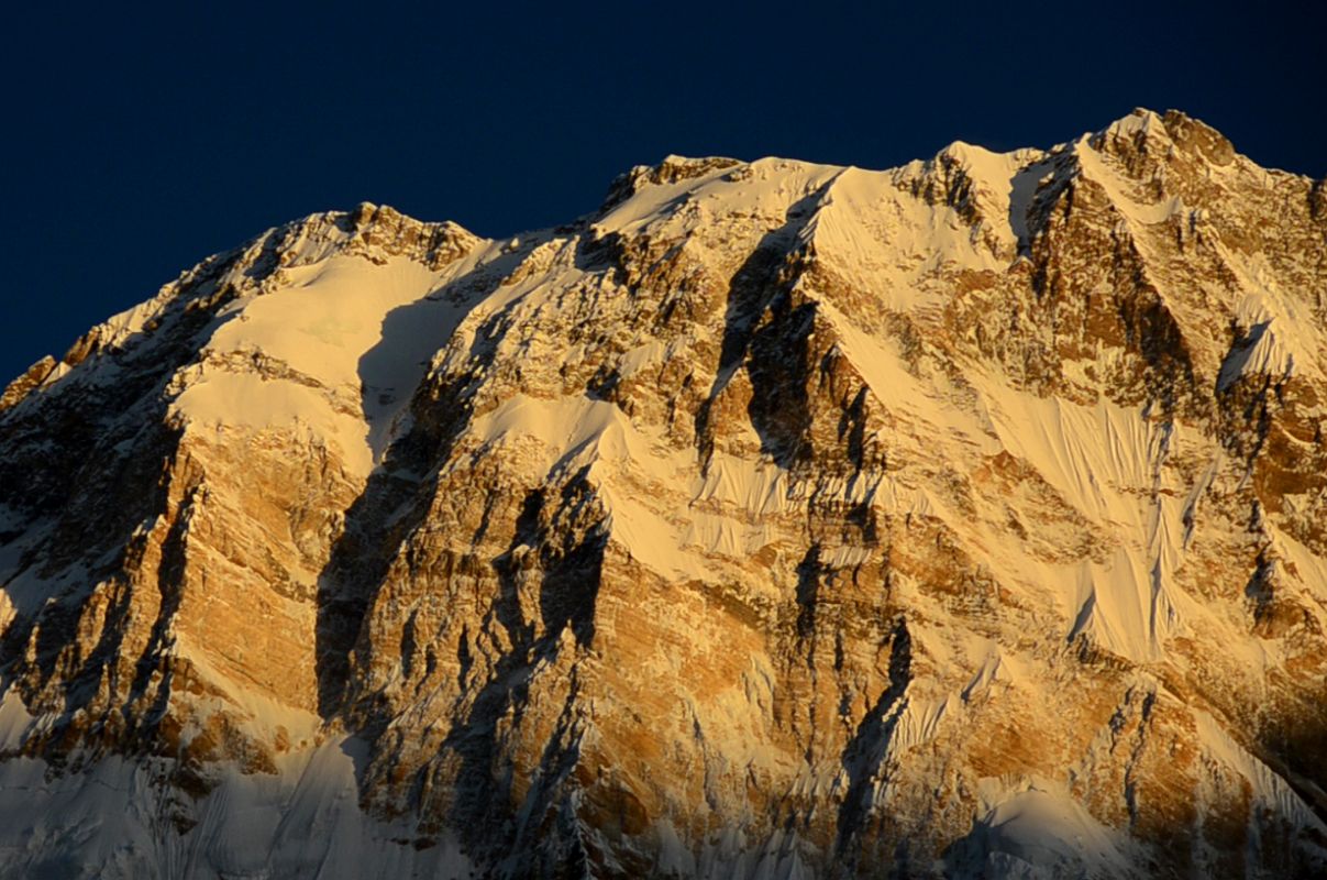 08 Annapurna Main, Central and East At Sunrise From Annapurna Base Camp In The Annapurna Sanctuary 